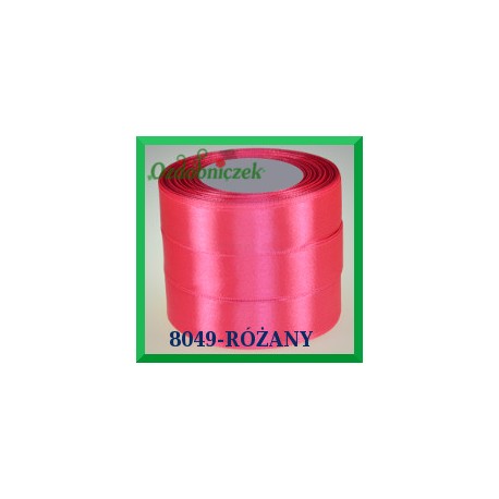 Tasiemka satynowa 25mm kolor różany 8049