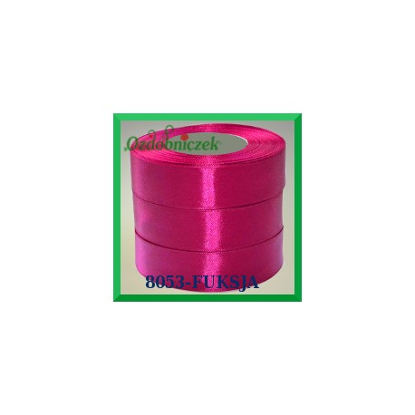 Tasiemka satynowa 25mm kolor fuksja 8053