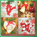 Serwetka do decoupage ozdoby choinkowe 1szt.