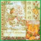 Serwetka do decoupage anioł Merry Christmas 1szt.