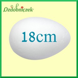 Jajko styropianowe duże 18 cm 