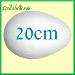 Jajko styropianowe duże 20 cm