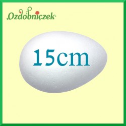 Jajko styropianowe duże 15 cm