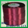 Tasiemka satynowa 25mm kolor bordo de lux 8060