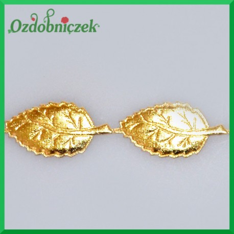 Aplikacje liść duży złoty 