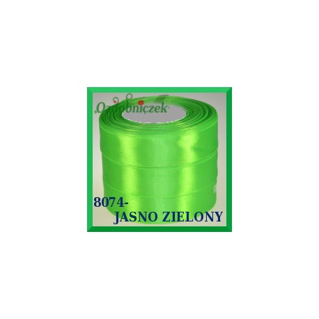 Tasiemka satynowa 25mm kolor jasny zielony 8074