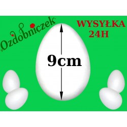 Jajko styropianowe 9 cm  IMPORT
