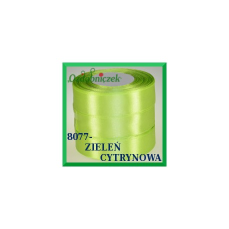Tasiemka satynowa 25mm kolor zieleń trawiasta 8077