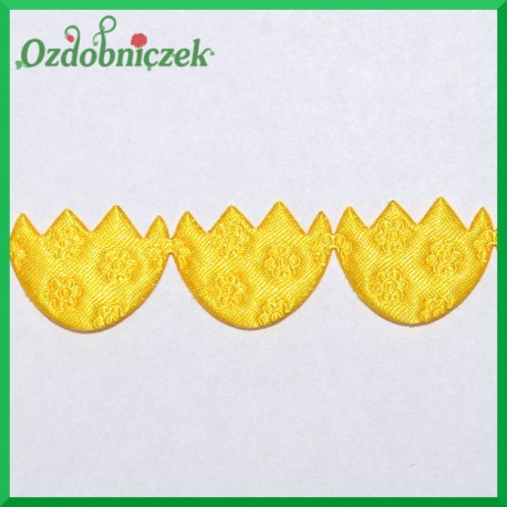 Aplikacje pisanki żółte