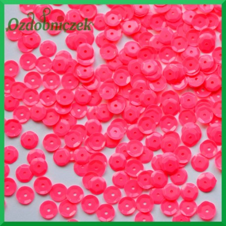 Cekiny neonowy róż matowe 12 g / 850 szt.