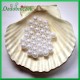 Perełki 10 mm  białe perłowe