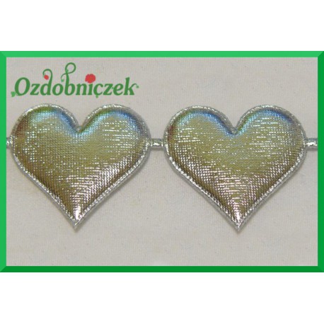 Serduszka duże srebrne