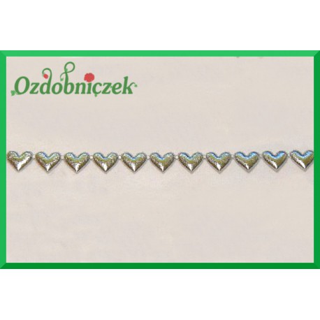 Serduszka małe srebrne