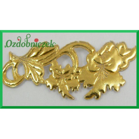 Aplikacje ornament gipiura złota