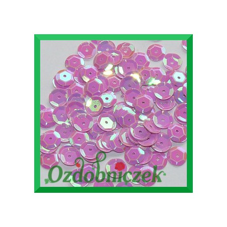 Cekiny kółka łamane 8mm 17g liliowe opalizujące