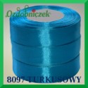Wstążka tasiemka satynowa 25mm kolor turkusowy 8097