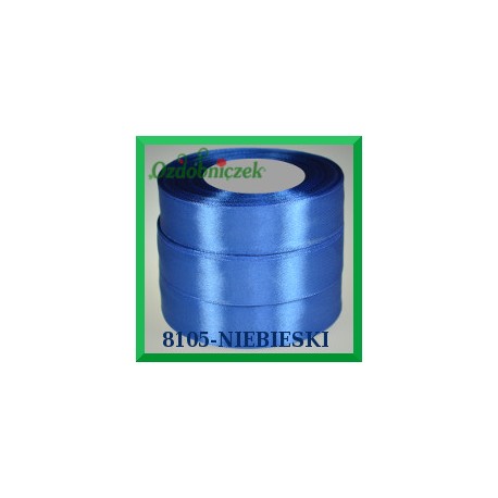 Tasiemka satynowa 25mm kolor niebieski 8105