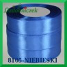 Tasiemka satynowa 25mm kolor niebieski 8105