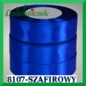 Wstążka tasiemka satynowa 25mm kolor szafirowy 8107