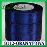 Tasiemka satynowa 25mm kolor granatowy 8112